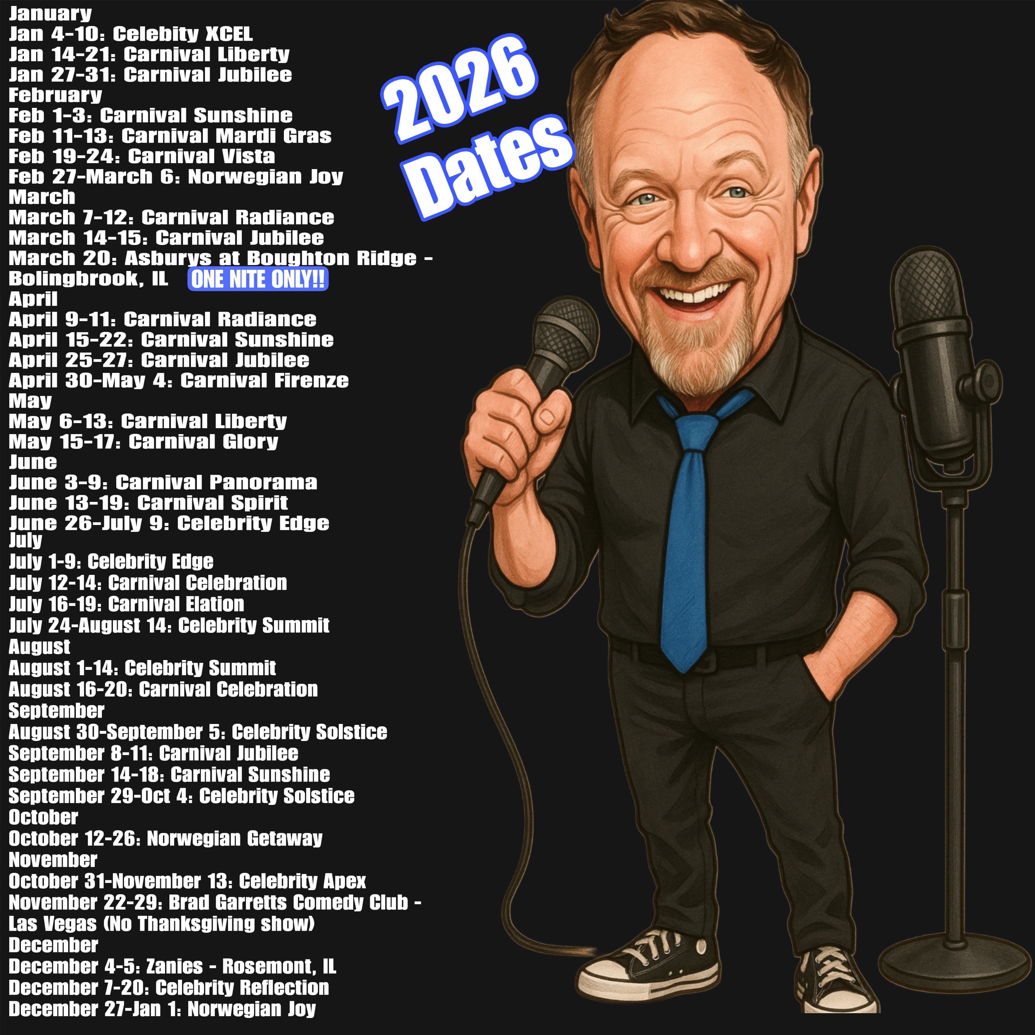 2026 tour schedule